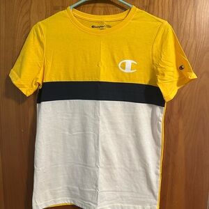 Boy’s Champion Yellow and White Colorblock T-Shirt